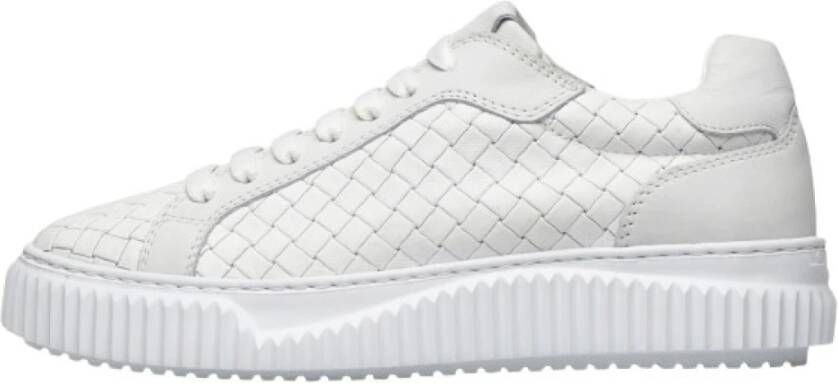 Voile blanche Leather sneakers Lipari Woven White Dames