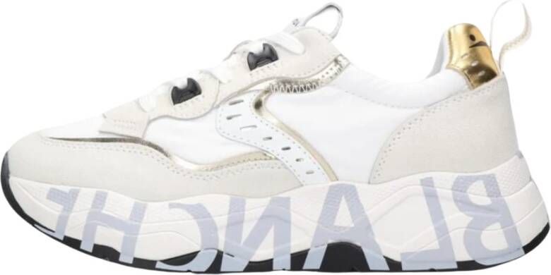 Voile blanche Low-Top Sneakers Trekking-Inspired White Sneakers With Technical Fa in beige - Foto 6
