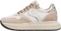 Voile blanche Leather and fabric sneakers Melany. Beige Dames - Thumbnail 1