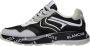 Voile blanche Leather and fabric sneakers Shine. Black Heren - Thumbnail 1