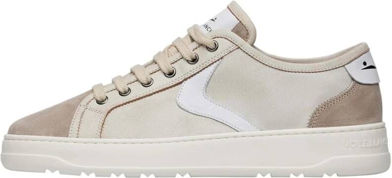 Voile blanche Leather and suede sneakers Layton Mesh 35 Beige Heren