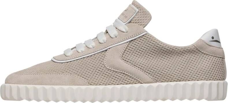 Voile blanche Leather and suede sneakers Selia Beige Dames