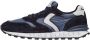 Voile blanche Leather and technical fabric sneakers Paris Race MAN W Blue Heren - Thumbnail 1