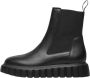 Voile blanche Leather boots Grenelle Chelsea Black Dames - Thumbnail 2
