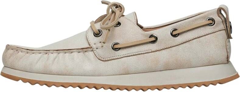 Voile blanche Leather loafers Hull 02 MAN Beige Heren