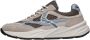 Voile Blanche Leren en Nylon Sneakers - Thumbnail 1