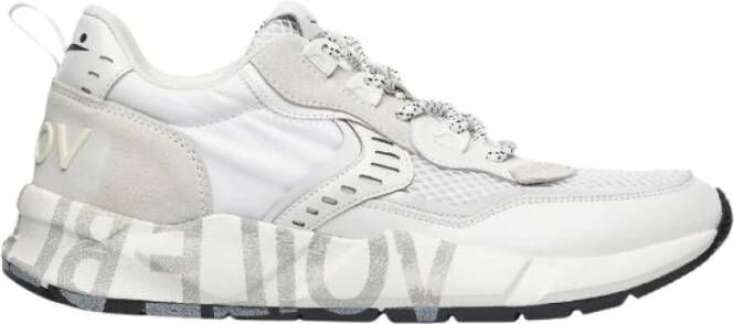 Voile blanche Leather and nylon sneakers Club01 White Heren