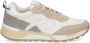 Voile blanche Leren en stoffen sneakers voor heren Beige Heren - Thumbnail 14