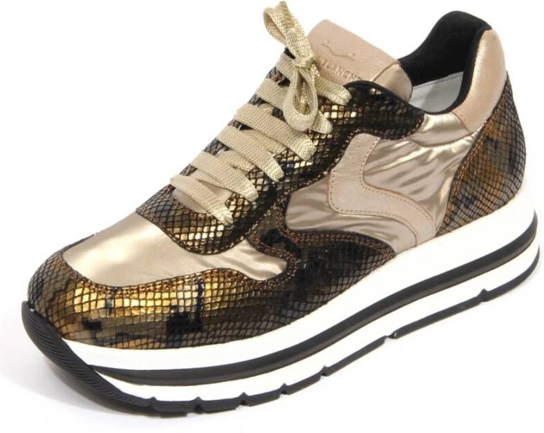 Voile Blanche Maran Print Leren Schoen Platinum