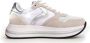 Voile Blanche Mesh en Suède Sneaker Zand Zilver - Thumbnail 1