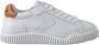 Voile blanche Metallic Kalfsleren Sneakers White Dames - Thumbnail 1