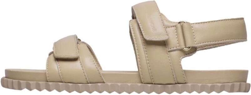 Voile Blanche Platte Sandalen