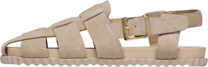 Voile Blanche Platte sandalen