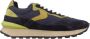 Voile blanche Suede and fabric sneakers Qwark Hype MAN Blue Heren - Thumbnail 2