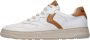 Voile blanche Retro Leren Sneakers Brown Heren - Thumbnail 1