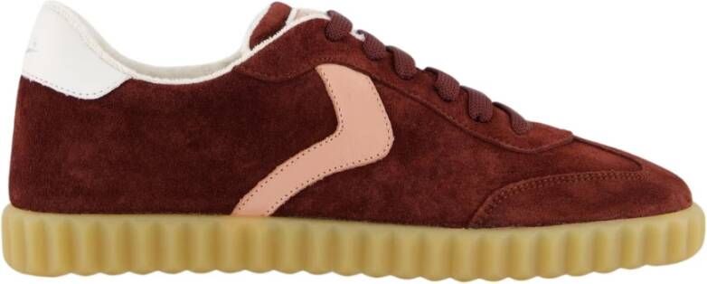 Voile Blanche Rode Suède Sneaker voor Dames