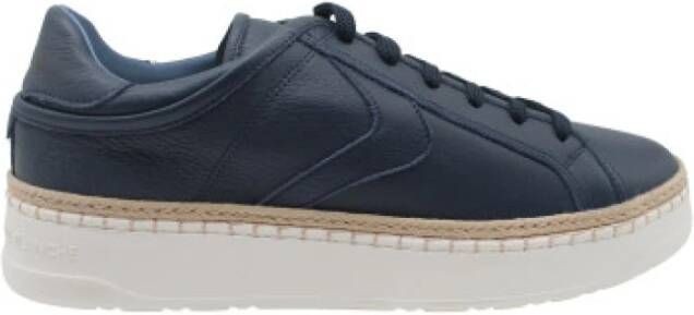 Voile blanche Leather sneakers Layton Rope Blue Heren
