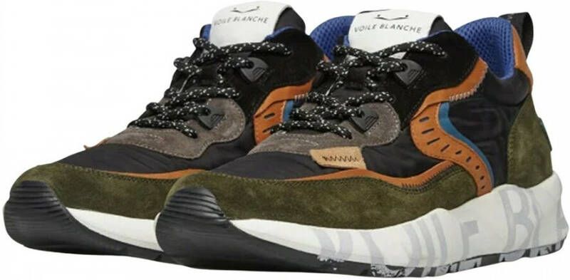 Voile blanche Groen-Zwart-Beige Sneaker Multicolor Heren - Foto 4