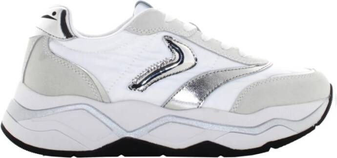 VOILE BLANCHE Lage Sneakers Dames Club108 Maat: 36 Materiaal: Suède Kleur: Wit - Foto 6