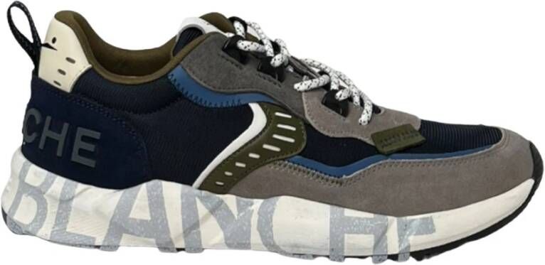 Voile blanche Heren Sneakers Club01 Grijs Marineblauw 2C22 Donkerblauw Blauw Heren