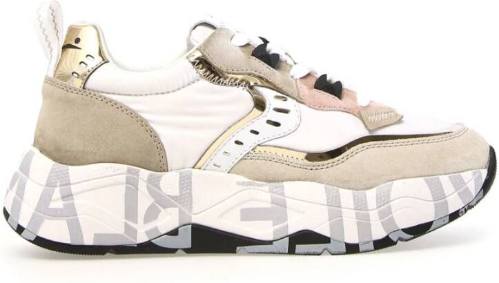 Voile blanche Sneakers Multicolor Brown Dames