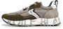 Voile blanche Groene textiel sneakers voor heren Groen Heren - Thumbnail 1