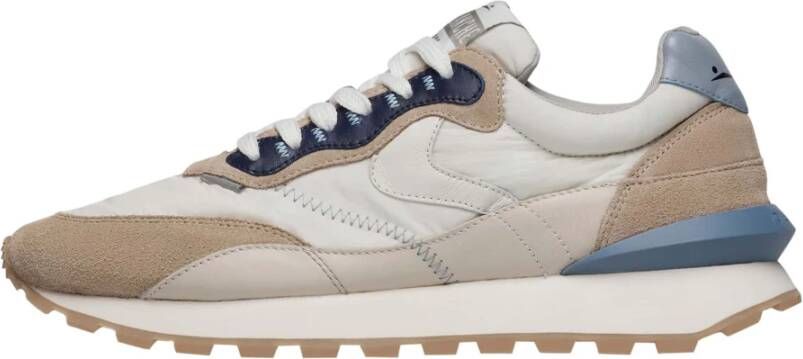 Voile Blanche Sneakers van leer en technische stof