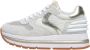 Voile blanche Suede and technical fabric sneakers Maran Power White Dames - Thumbnail 1