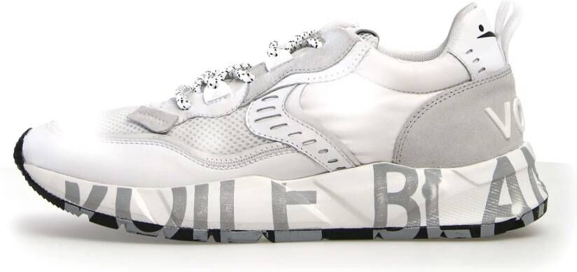 Voile blanche Leather and nylon sneakers Club01 White Heren