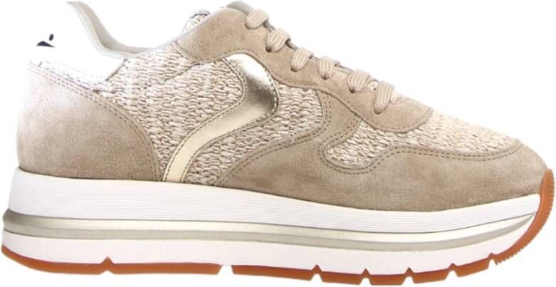 Voile blanche Stijlvolle Beige Sneakers Beige Dames