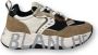 Voile blanche Bruine Sneakers met Leren en Stoffen Voering Brown - Thumbnail 1