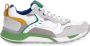 Voile blanche Heren Sneakers Bholt Leer en Stof Multicolor Heren - Thumbnail 1