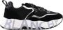 Voile blanche Zwarte Sneakers met Leren en Stoffen Voering Black Dames - Thumbnail 1