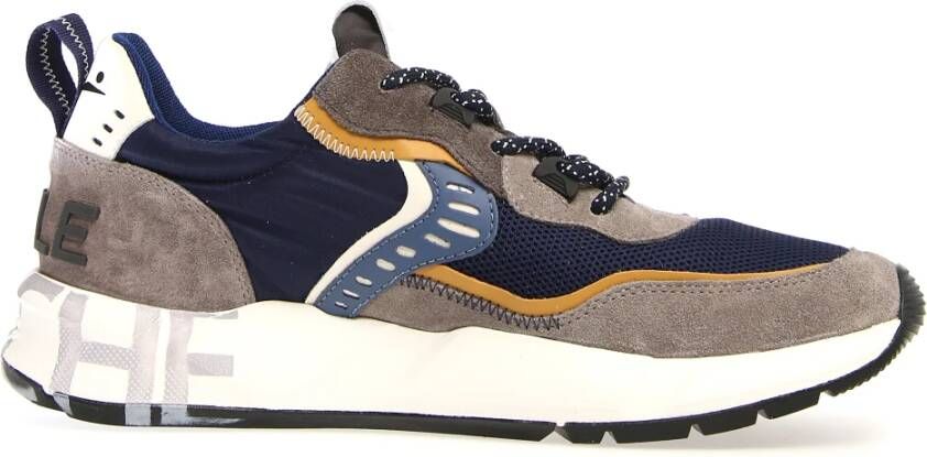 Voile blanche Blauwe Sneakers met Elegant en Comfortabel Fit Blauw Heren