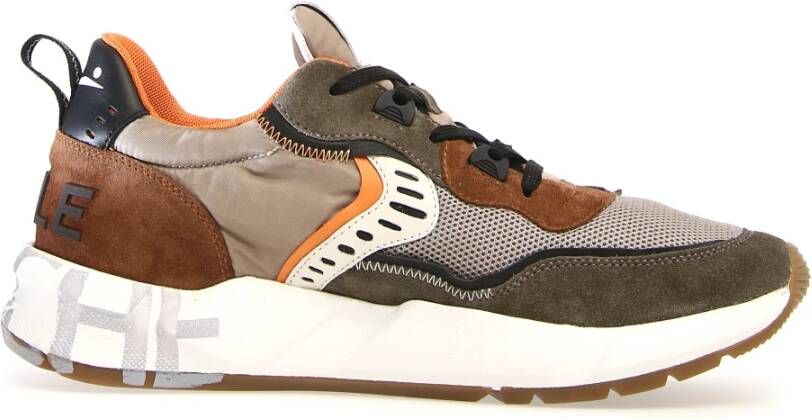 Voile blanche Groene Sneakers van Suède en Technische Stof Groen Heren - Foto 2