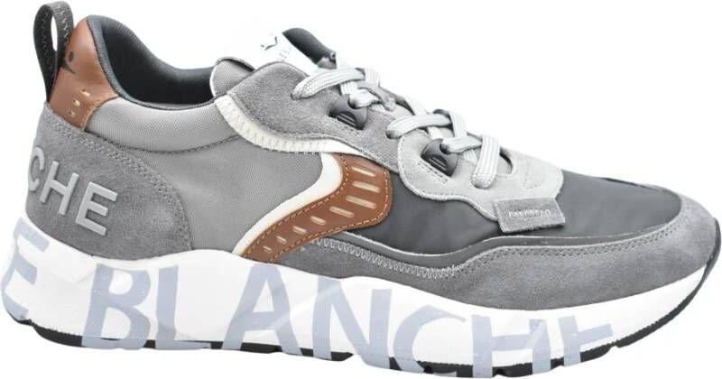 Voile Blanche Stijlvolle Veterschoenen Antraciet Cognac