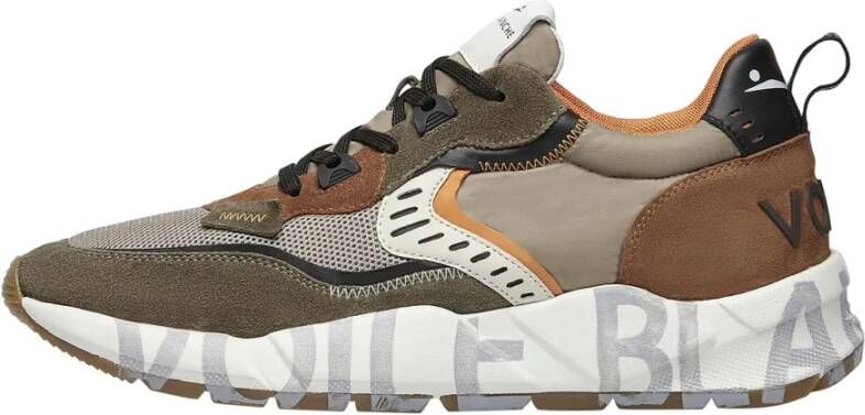 Voile blanche Suede and fabric sneakers Club01. Multicolor Heren