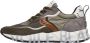 Voile blanche Suède Sneakers met Lichtgewicht Rubberen Zool Multicolor Heren - Thumbnail 1