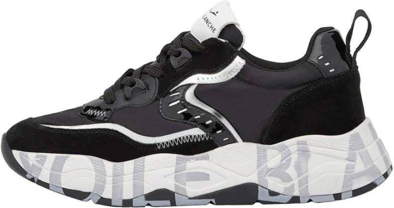 Voile blanche Suede and fabric sneakers Club105. Black Dames