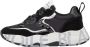 Voile blanche Zwarte Sneakers met Leren en Stoffen Voering Black Dames - Thumbnail 7