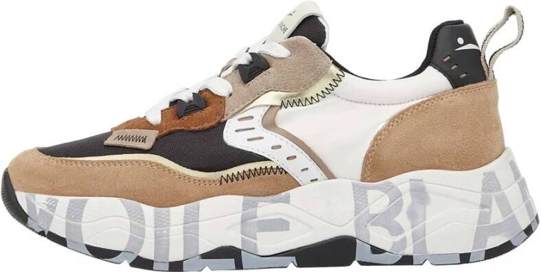 Voile blanche Suede and fabric sneakers Club105. Multicolor Dames
