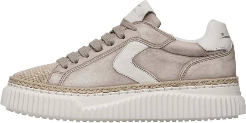 Voile blanche Suede and fabric sneakers Lipari Beige Dames