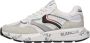 Voile blanche Witte Sneakers van Suède en Technisch Stof White Heren - Thumbnail 1