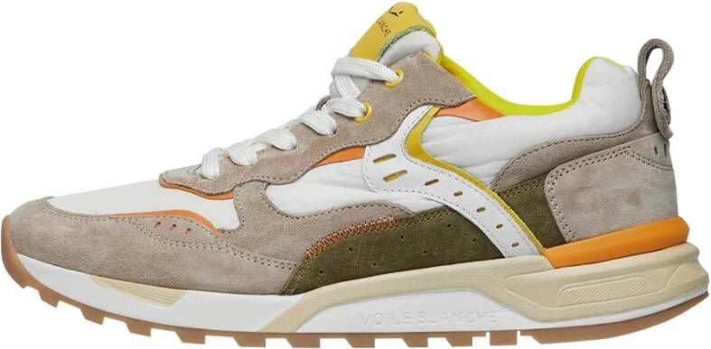 Voile blanche Suede and technical fabric sneakers Bholt. Multicolor Heren