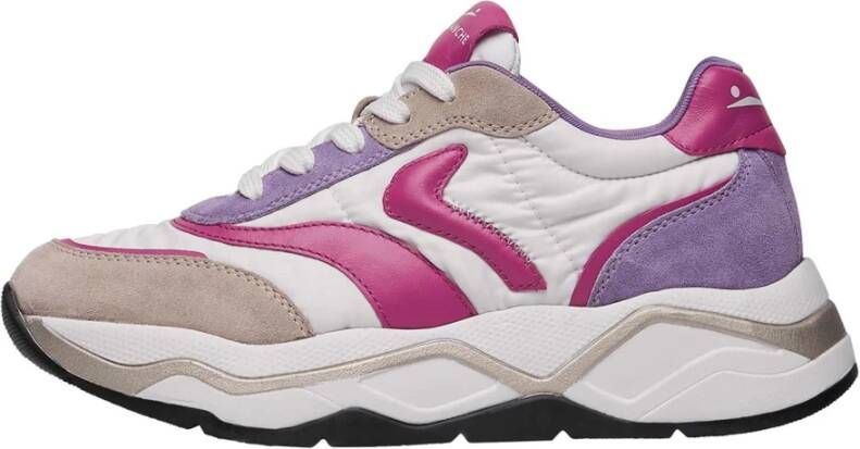 Voile blanche Suede and technical fabric sneakers Club108. Multicolor Dames