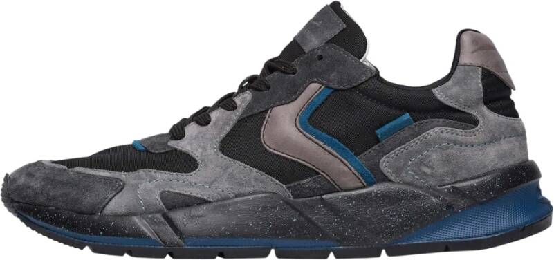 Voile blanche Suede and technical fabric sneakers Club19. Gray Heren