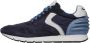 Voile blanche Suede and technical fabric sneakers Liam Power Blue Heren - Thumbnail 1