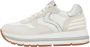 Voile blanche Suede and technical fabric sneakers Maran Power White Dames - Thumbnail 1