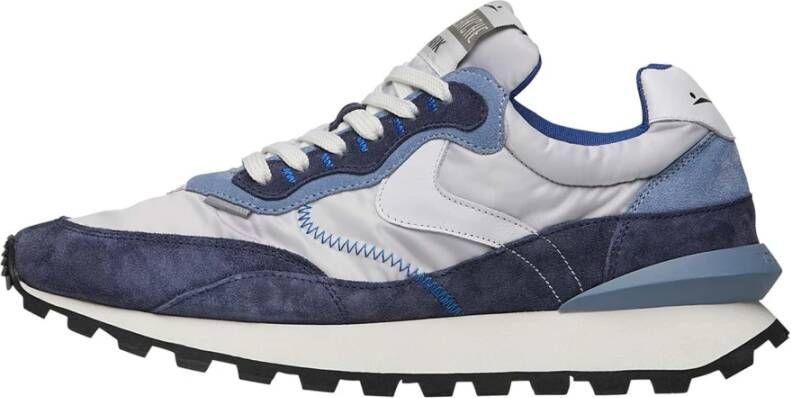 Voile blanche Suede and technical fabric sneakers Qwark Hype MAN Blue Heren