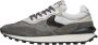 Voile blanche Suede and technical fabric sneakers Qwark Hype MAN Gray Heren - Thumbnail 1